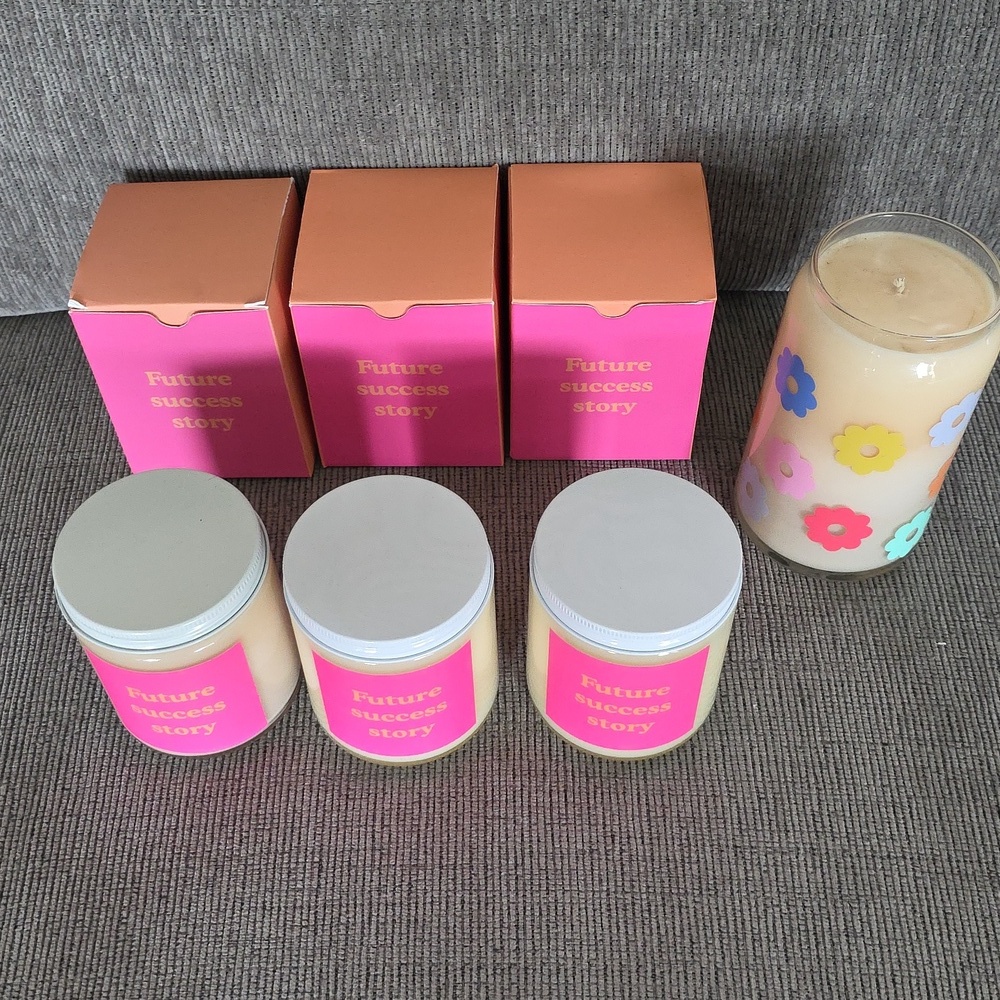 Four Scented Candle Set All By Toot, Three Are 8oz, One Is 16oz, New - Picture 2 of 8